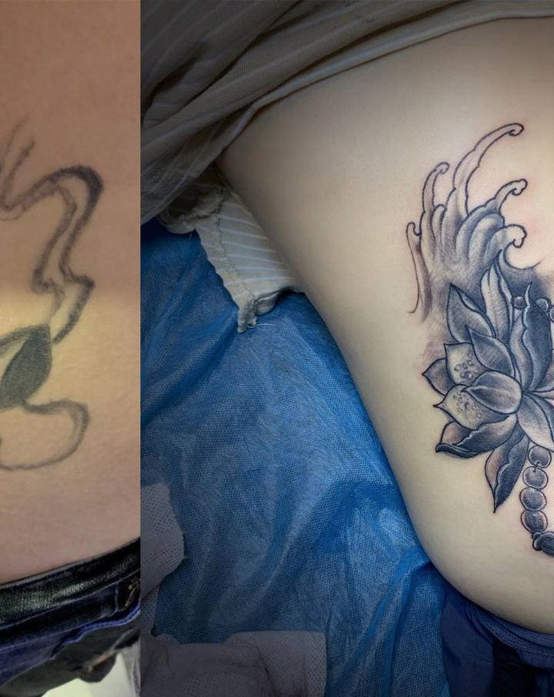 覆盖纹身图片_腹部新传统纹身图案