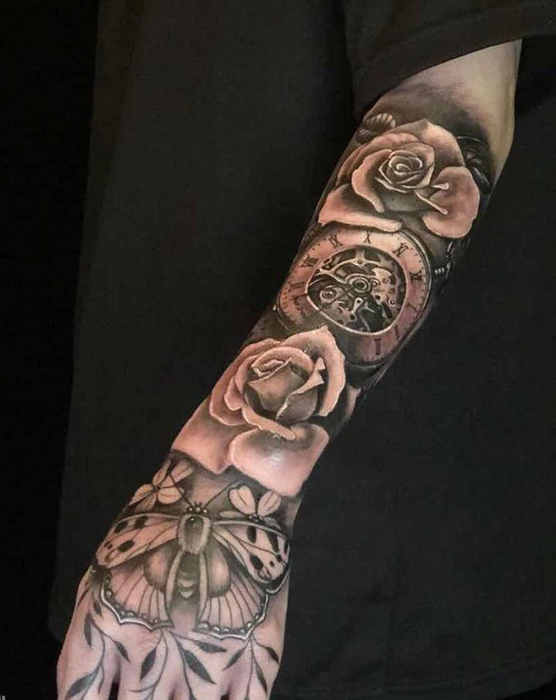 店内作品纹身图片_手臂纹身图案