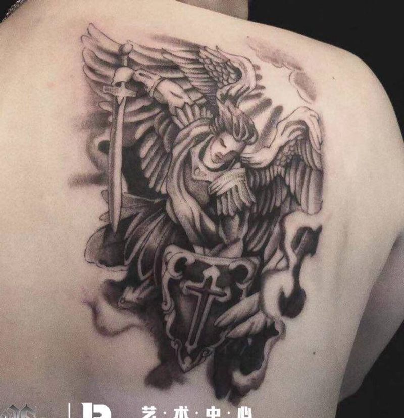 店内作品纹身图片_背部纹身图案