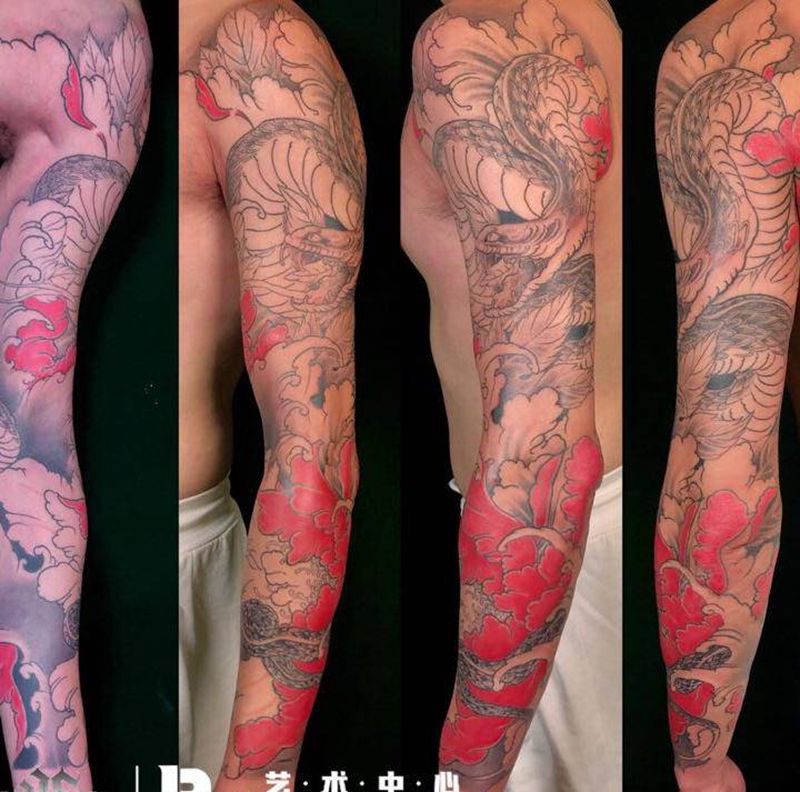 店内作品纹身图片_手臂纹身图案