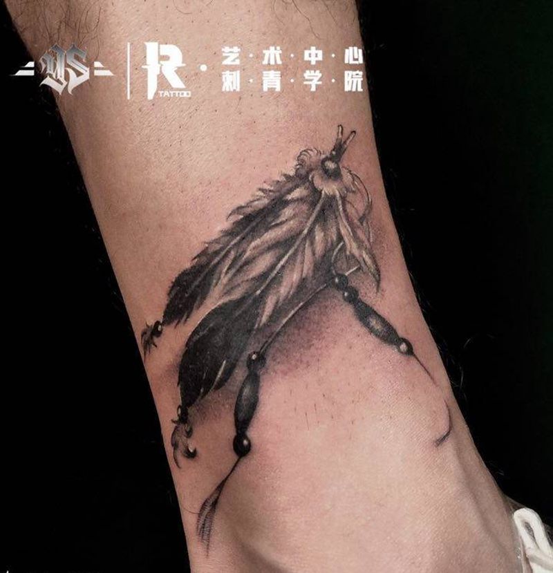 店内作品纹身图片_腿部纹身图案