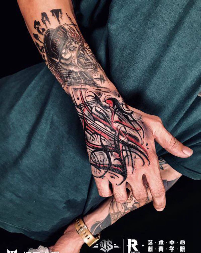 店内作品纹身图片_手臂纹身图案