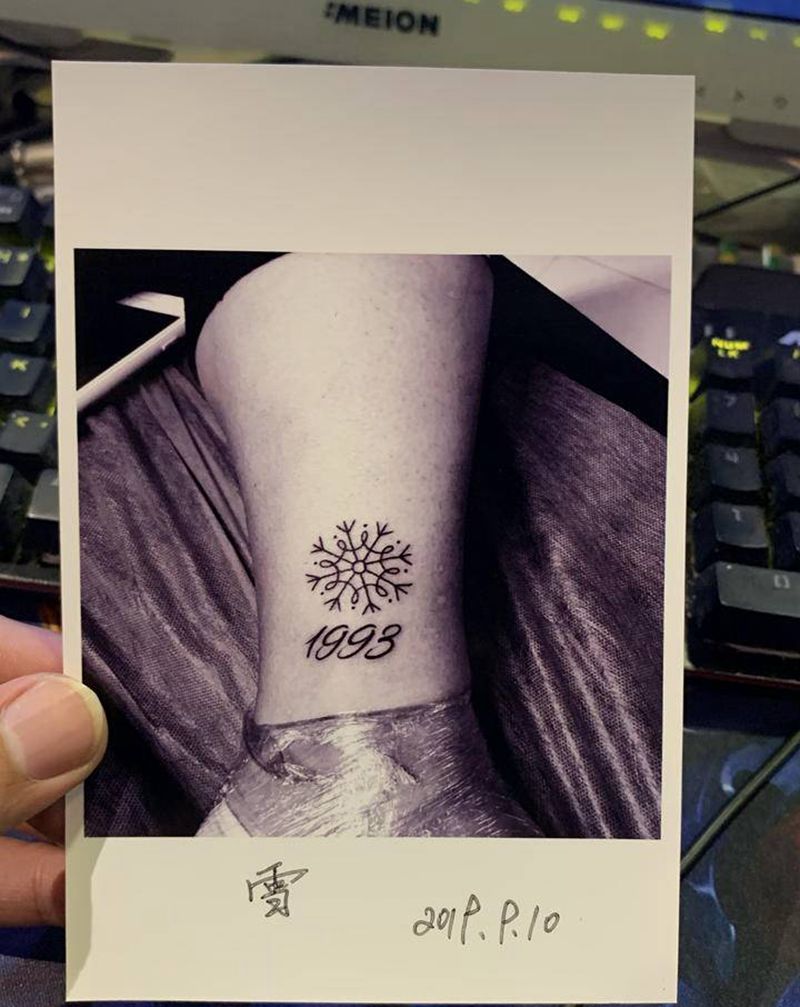 ❄️纹身图片_腿部图腾纹身图案