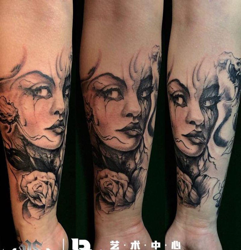 店内作品纹身图片_手臂纹身图案