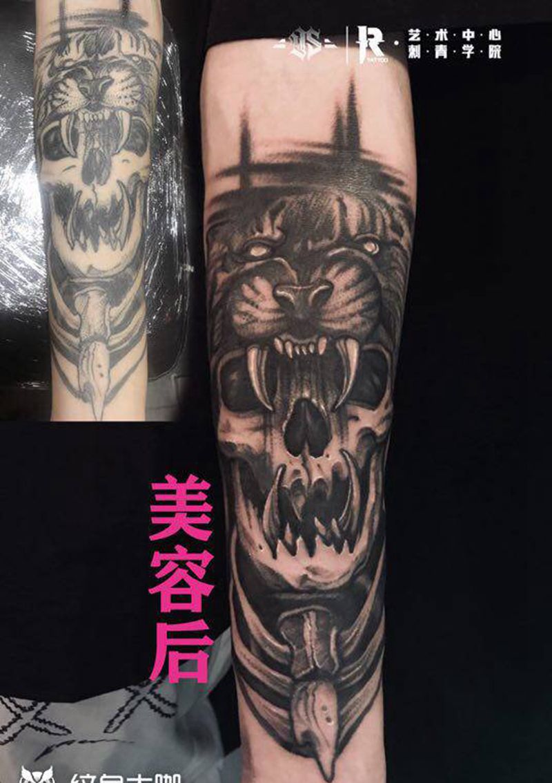 店内作品纹身图片_手臂纹身图案