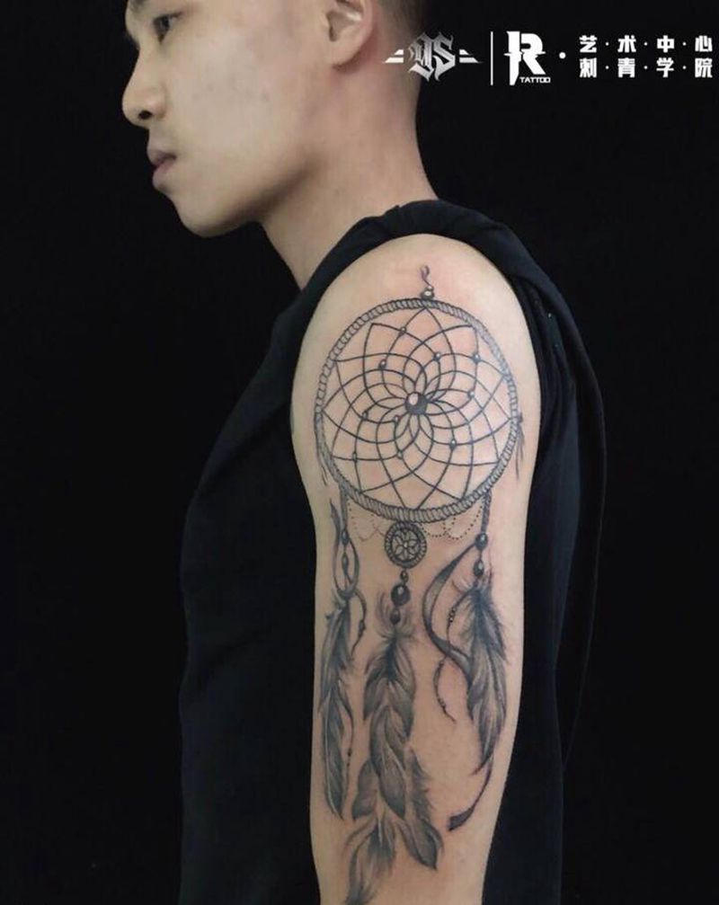 店内作品纹身图片_肩部纹身图案