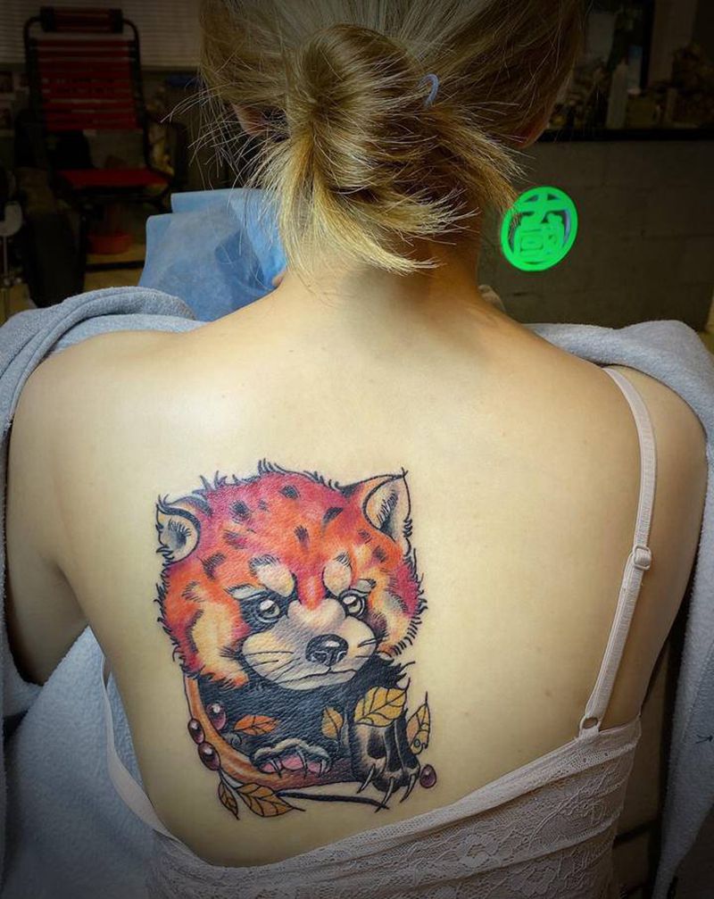 覆盖纹身纹身图片_背部水彩纹身图案