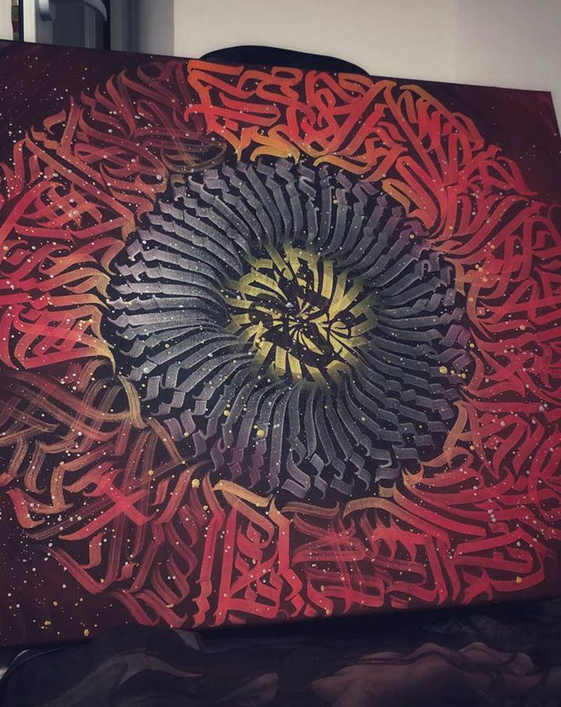 花体字 新哥特纹身图片_花体字纹身图案