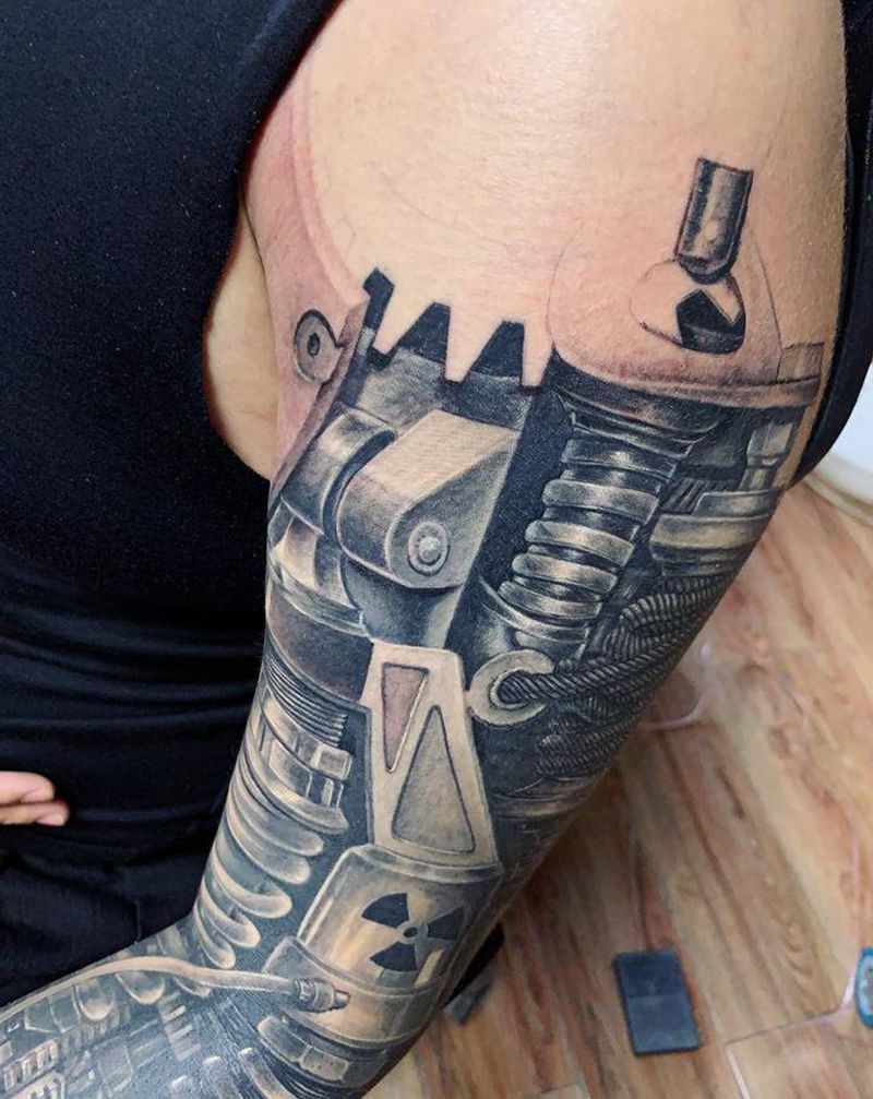 机械臂纹身图片_手臂纹身图案