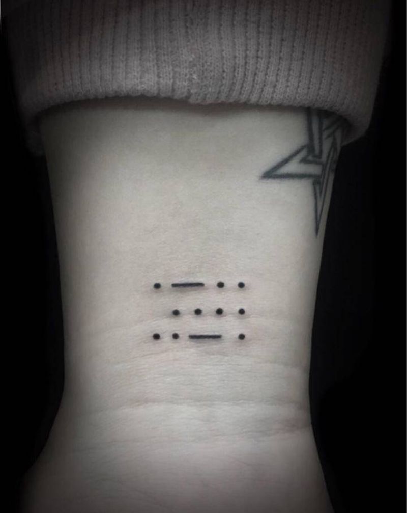 密码纹身图片_手臂纹身图案