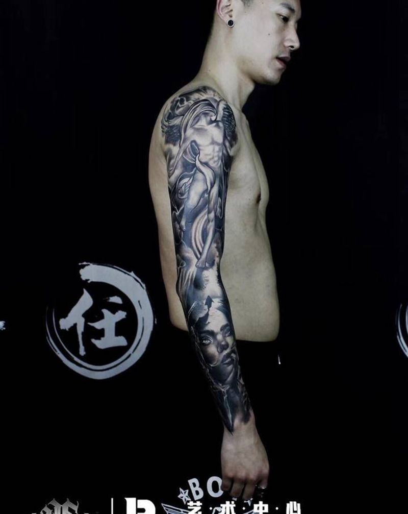 花臂纹身图片_手臂纹身图案