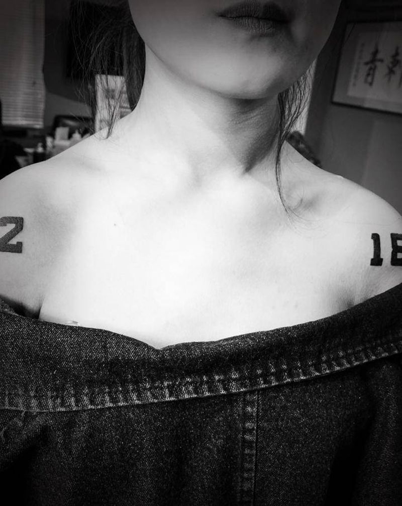 字纹身图片_肩部图腾纹身图案