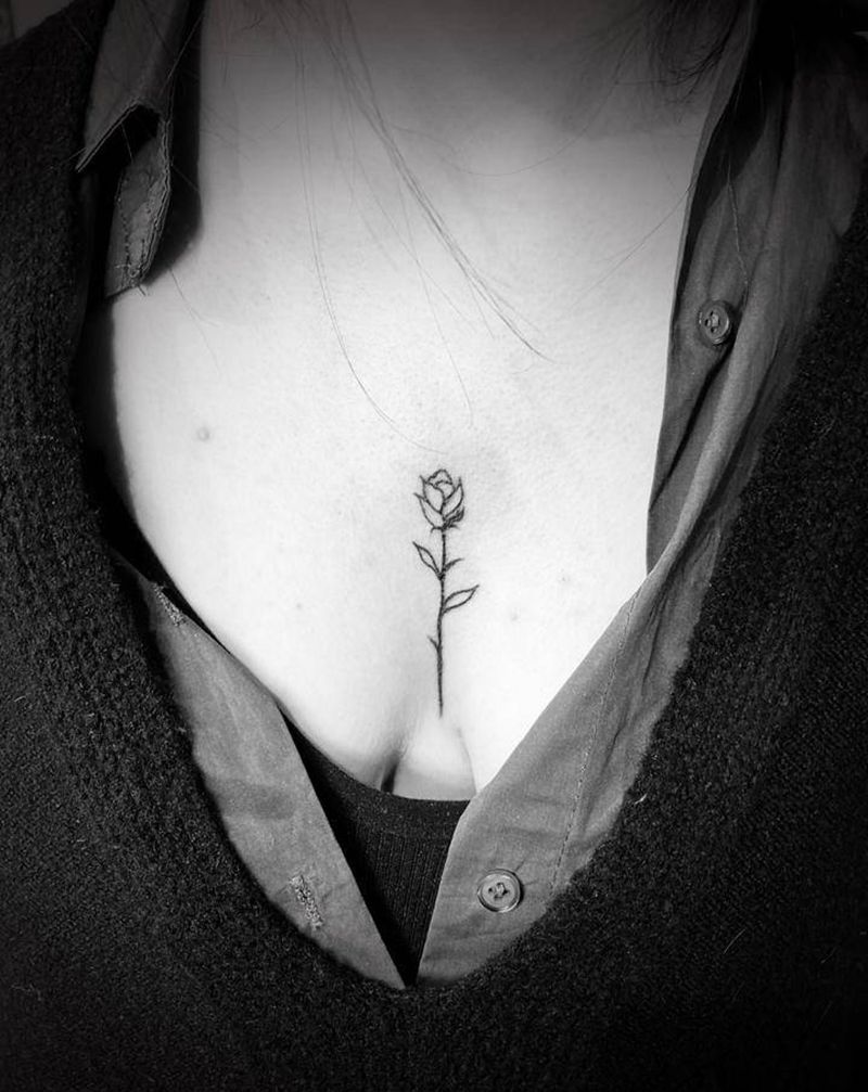 花纹身图片_胸部图腾纹身图案