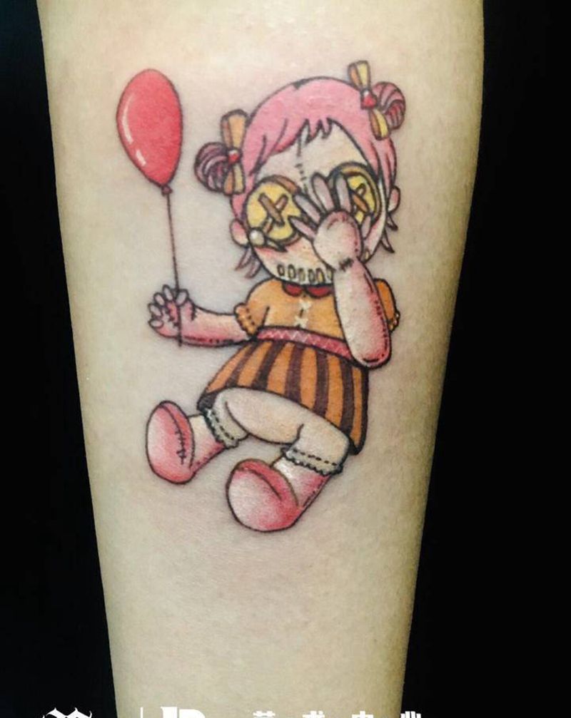 卡通纹身图片_手臂纹身图案