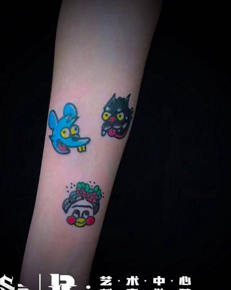 店内作品纹身图片_手臂纹身图案