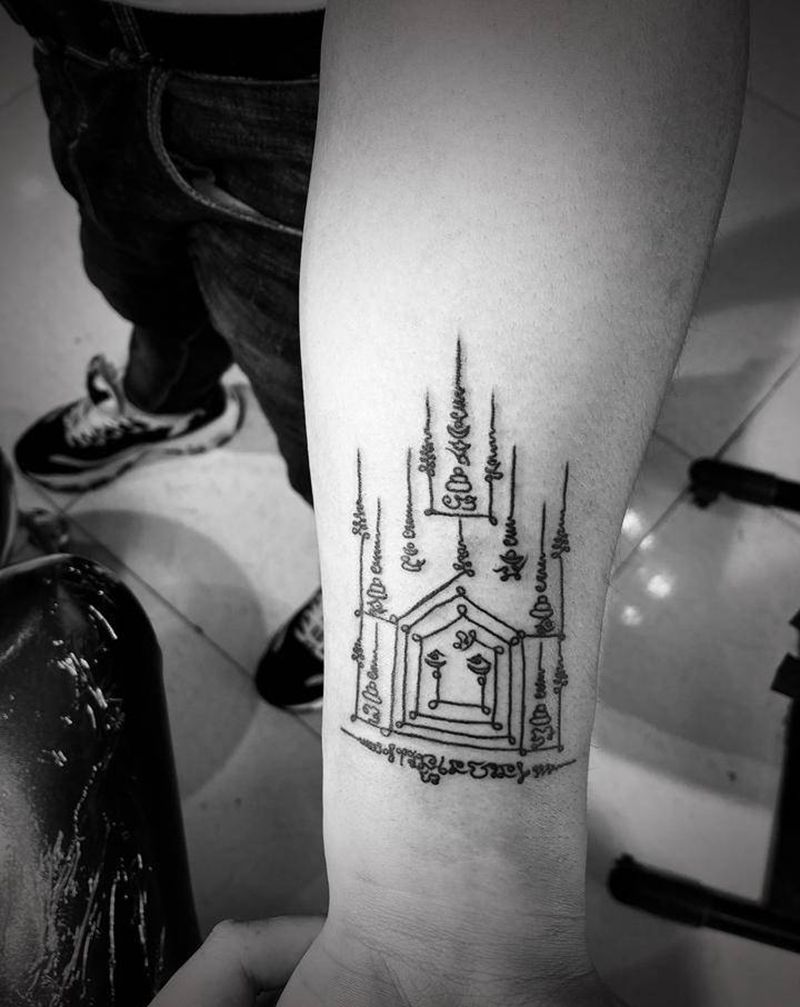 符文纹身图片_手臂图腾纹身图案