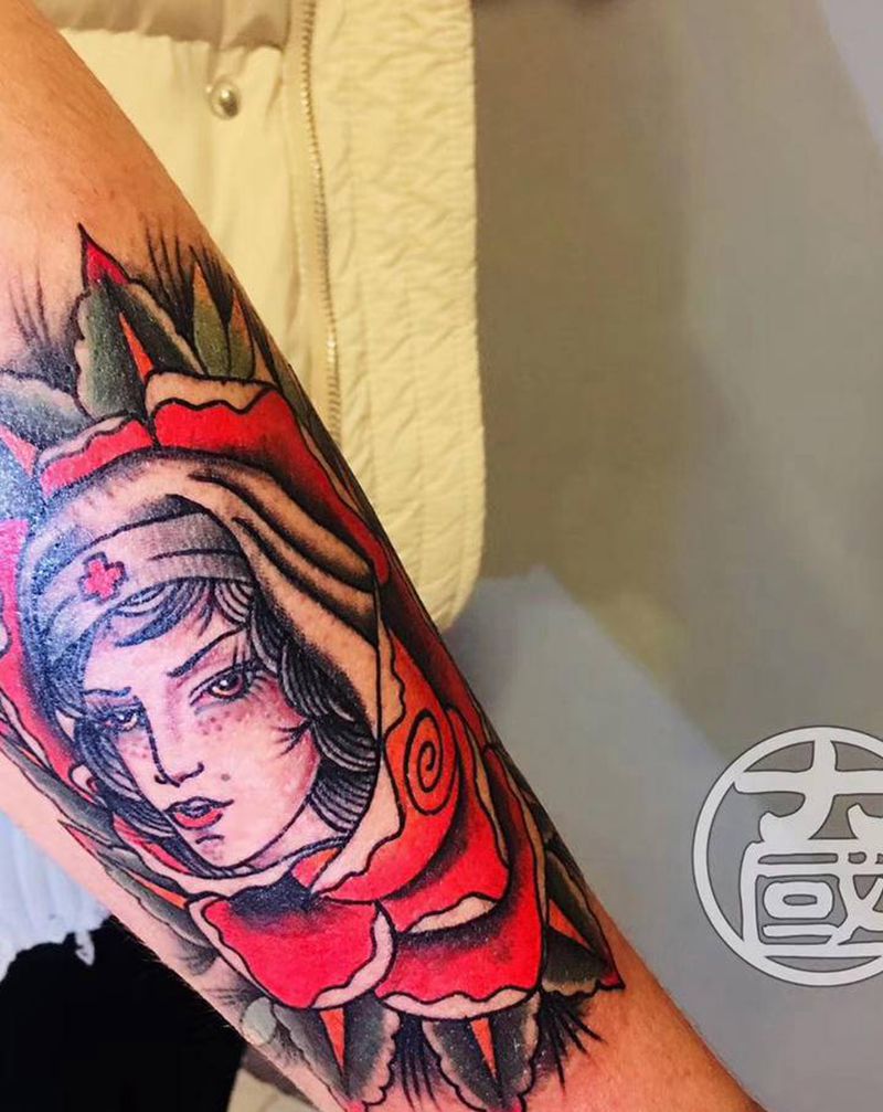 图纹身图片_手臂Old School纹身图案