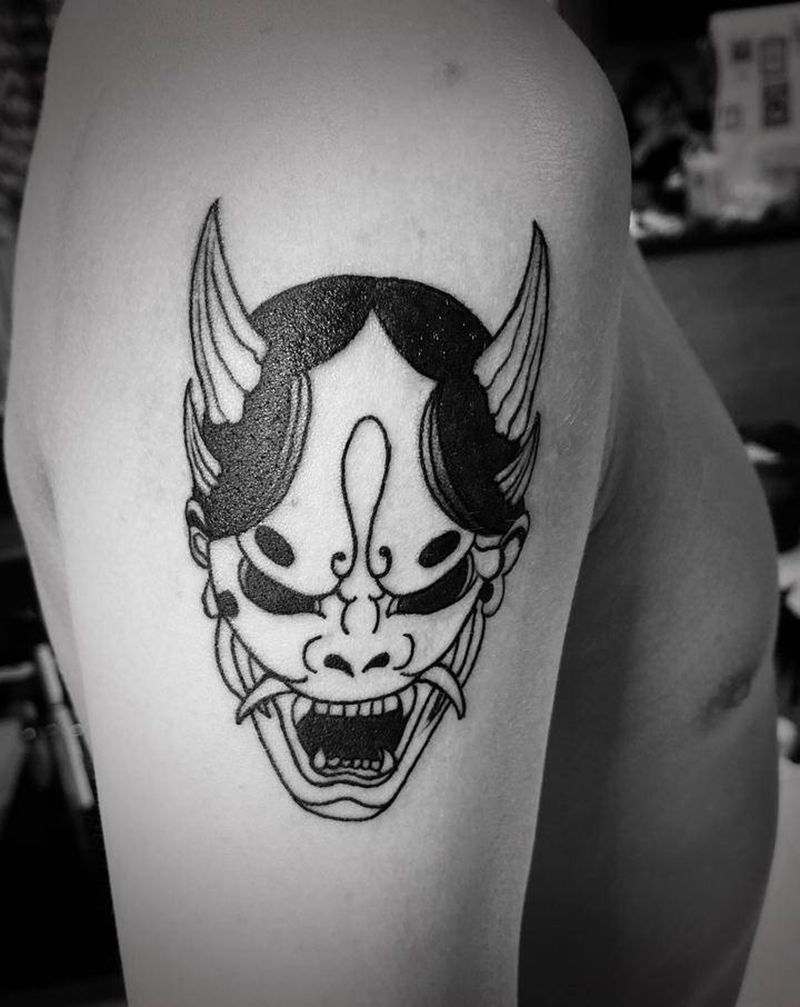 班若纹身图片_手臂老传统纹身图案