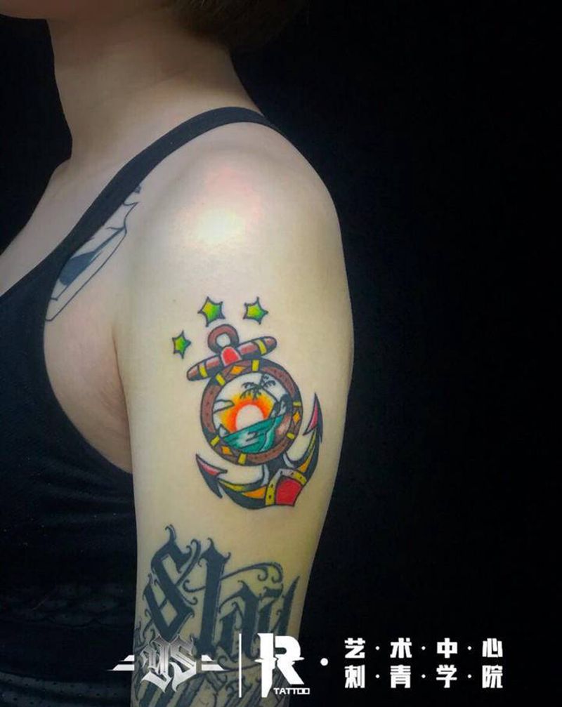 店内作品纹身图片_手臂纹身图案