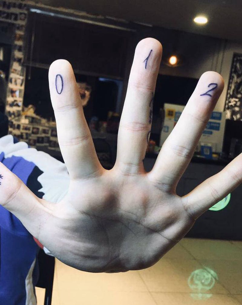 字纹身图片_手部图腾纹身图案