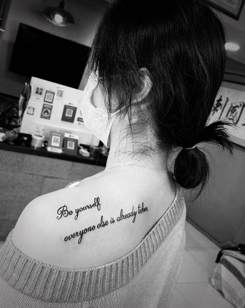 字纹身图片_颈部点刺纹身图案