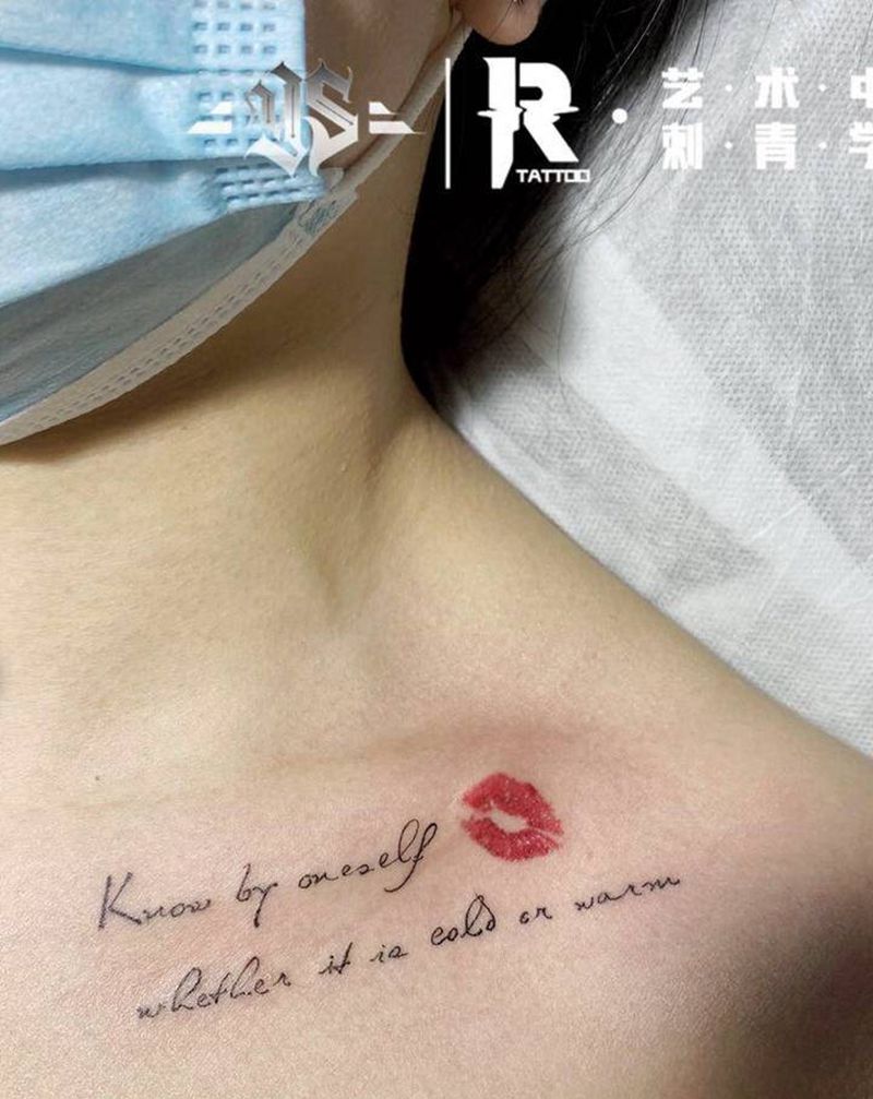 小作纹身图片_胸部纹身图案