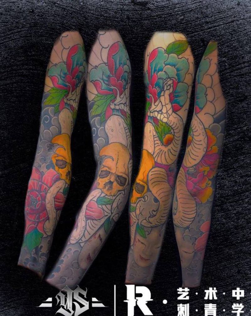 店内作品纹身图片_手臂纹身图案