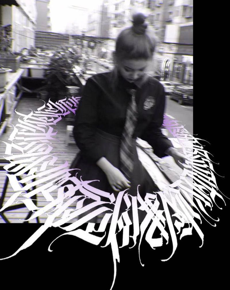 字纹身图片_花体字纹身图案