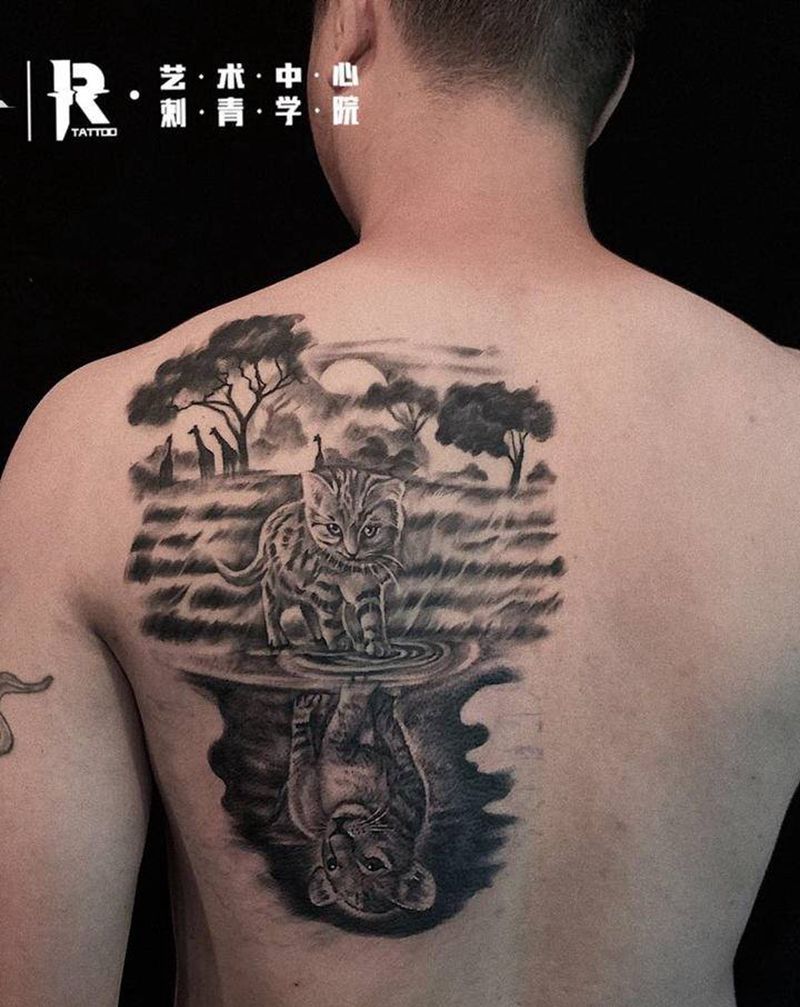 店内作品纹身图片_背部纹身图案