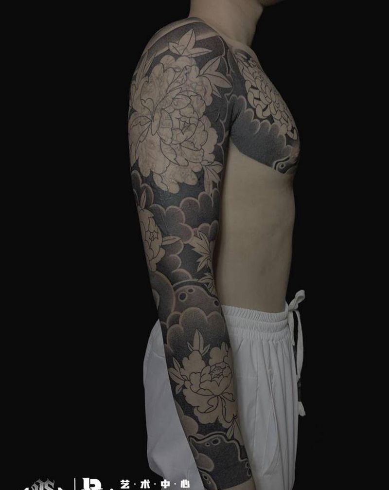 传统花臂纹身图片_手臂纹身图案