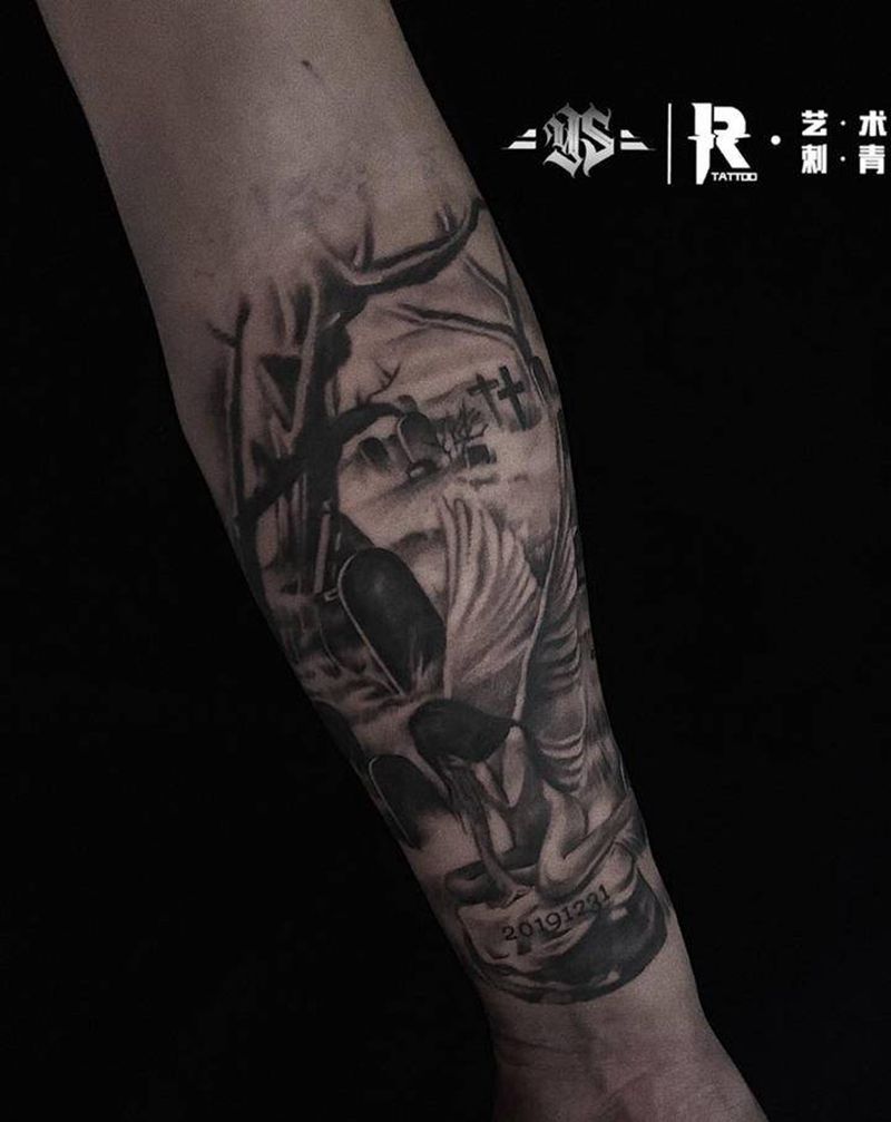 店内作品纹身图片_手臂纹身图案