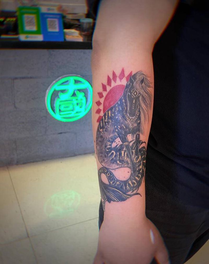 图纹身图片_手臂图腾点刺纹身图案