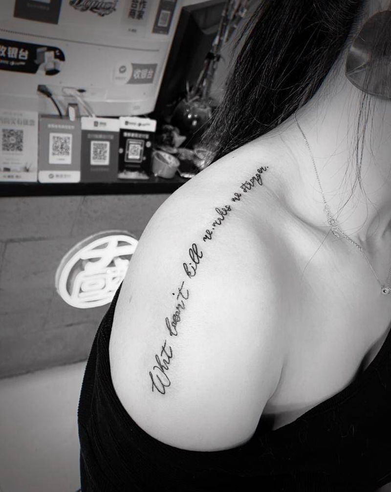 字纹身图片_肩部图腾纹身图案