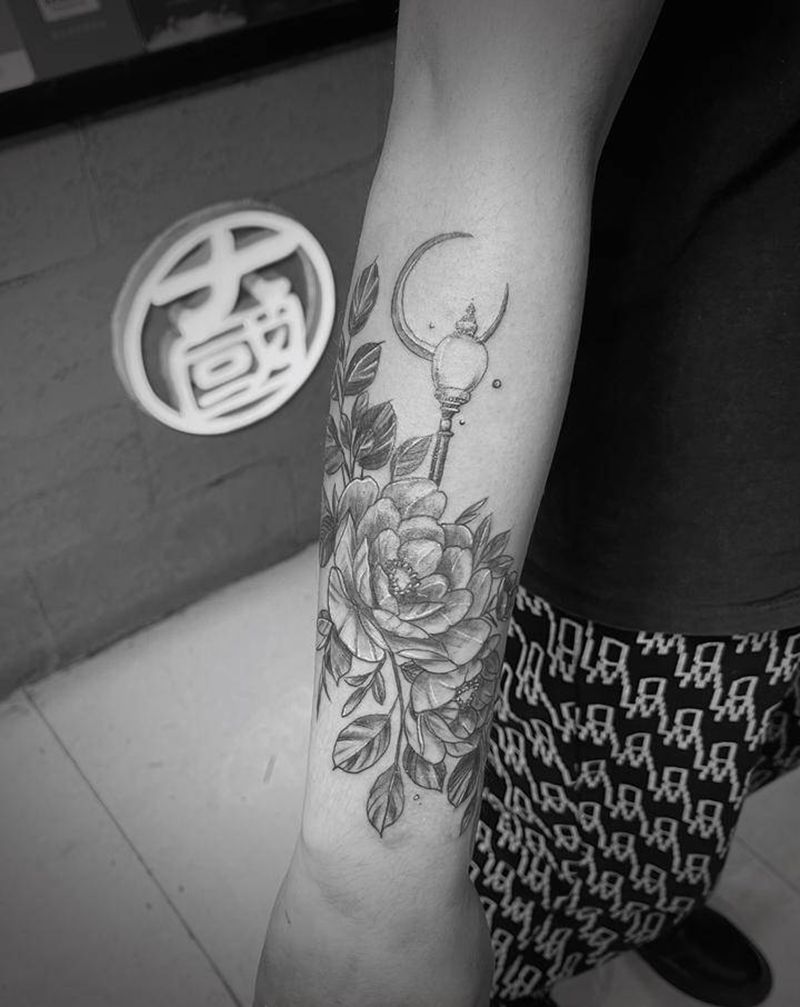 花纹身图片_手部点刺纹身图案