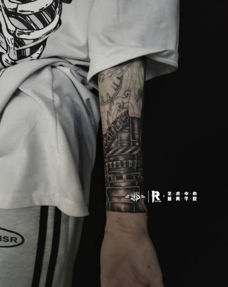 机械臂  修改遮盖纹身图片_手臂欧美写实纹身图案