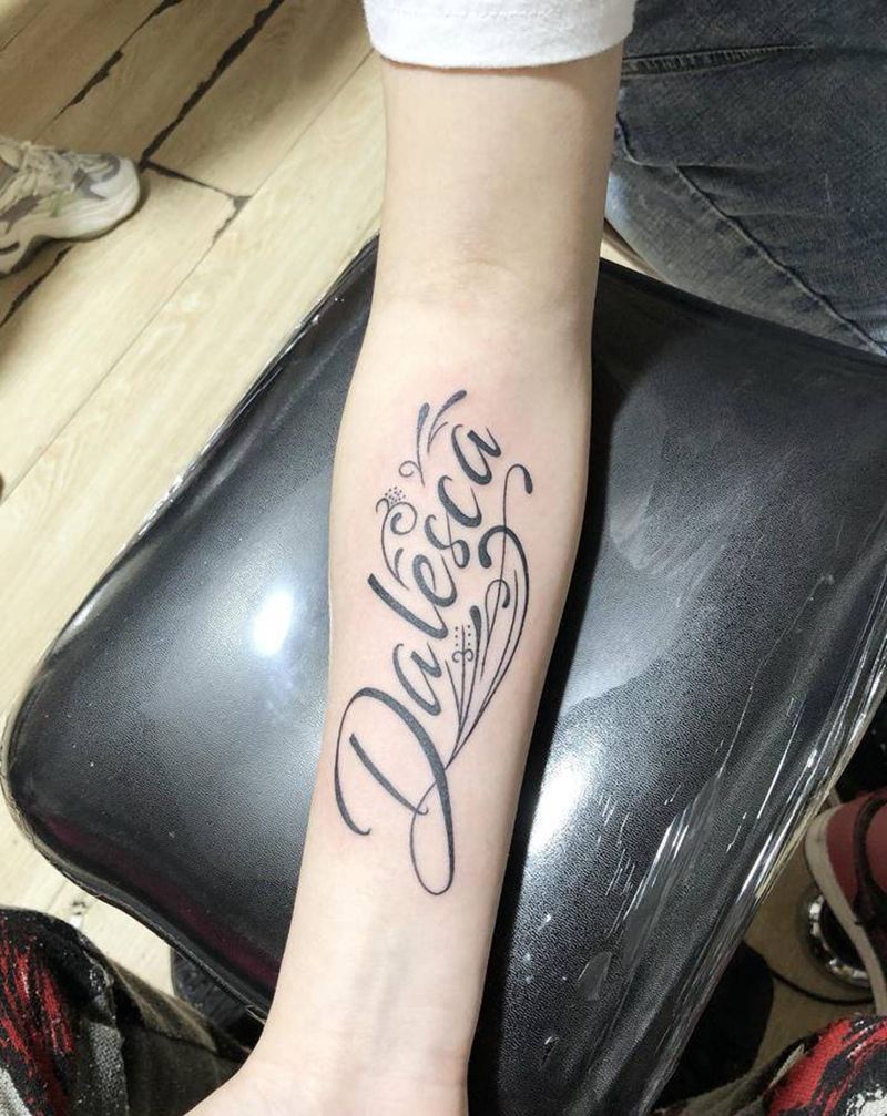 字母纹身图片_手臂纹身图案