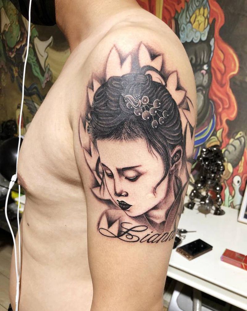 父爱纹身图片_手臂纹身图案