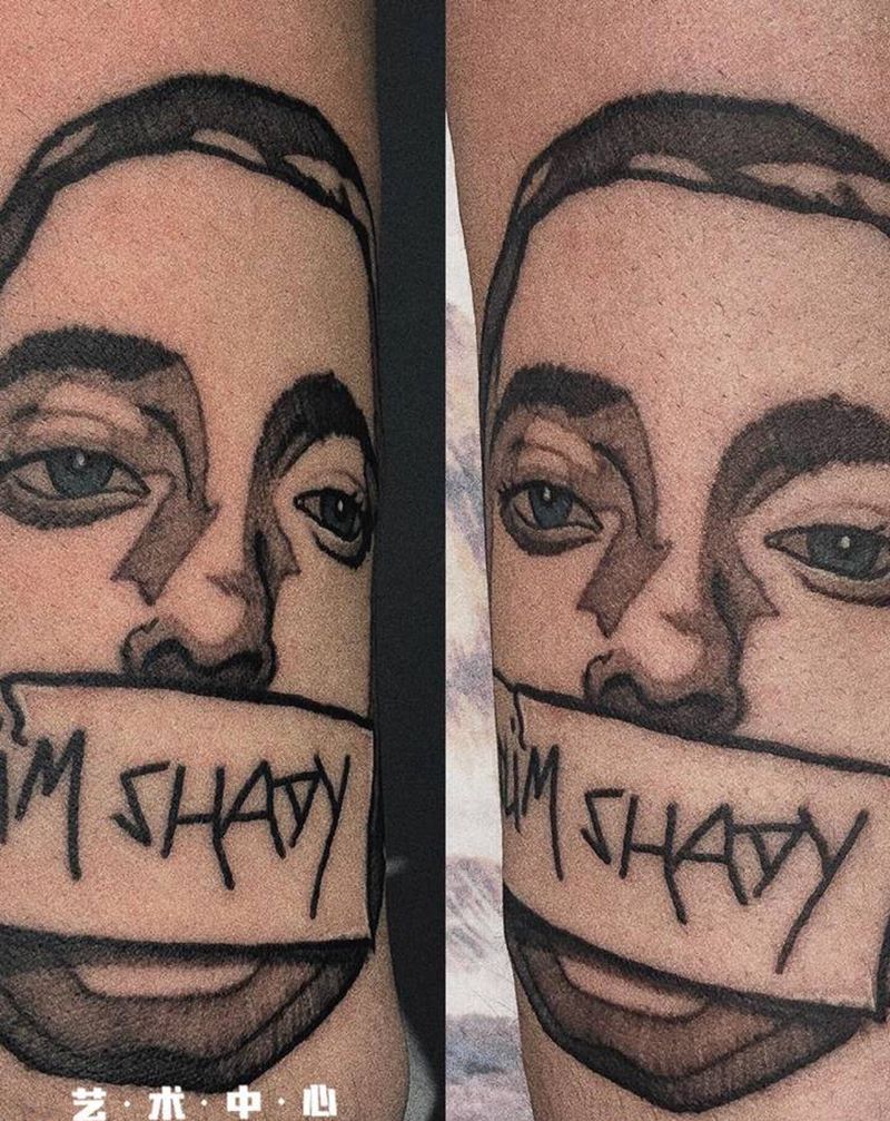 花臂拼接纹身图片_手臂New School纹身图案