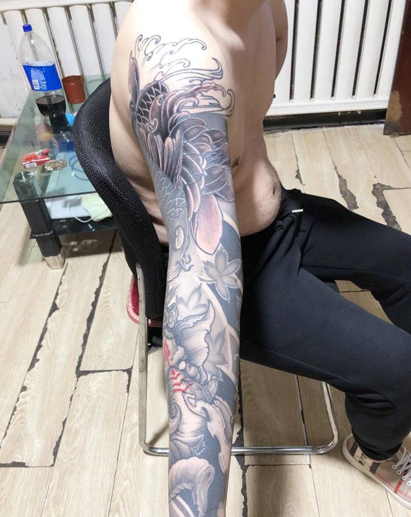 花臂纹身图片_手臂纹身图案