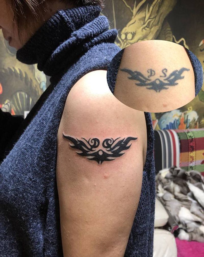 图腾臂环修改纹身图片_手臂纹身图案