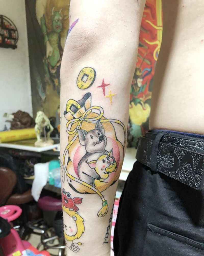 小清新纹身图片_手臂纹身图案