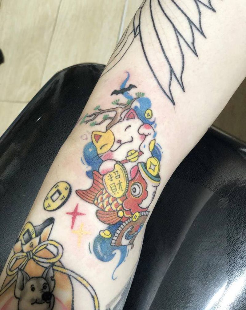 小图拼接小臂，未提白。纹身图片_手臂纹身图案