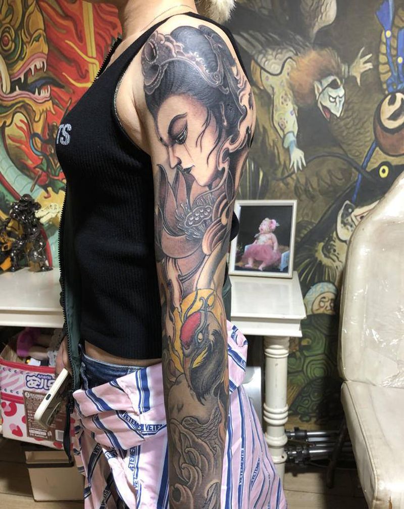 花臂，未完待续。纹身图片_手臂纹身图案