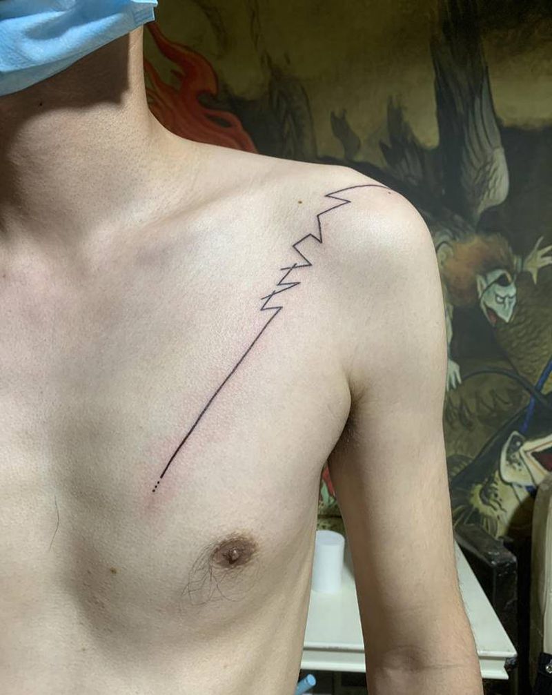 情侣纹身纹身图片_胸部手臂纹身图案