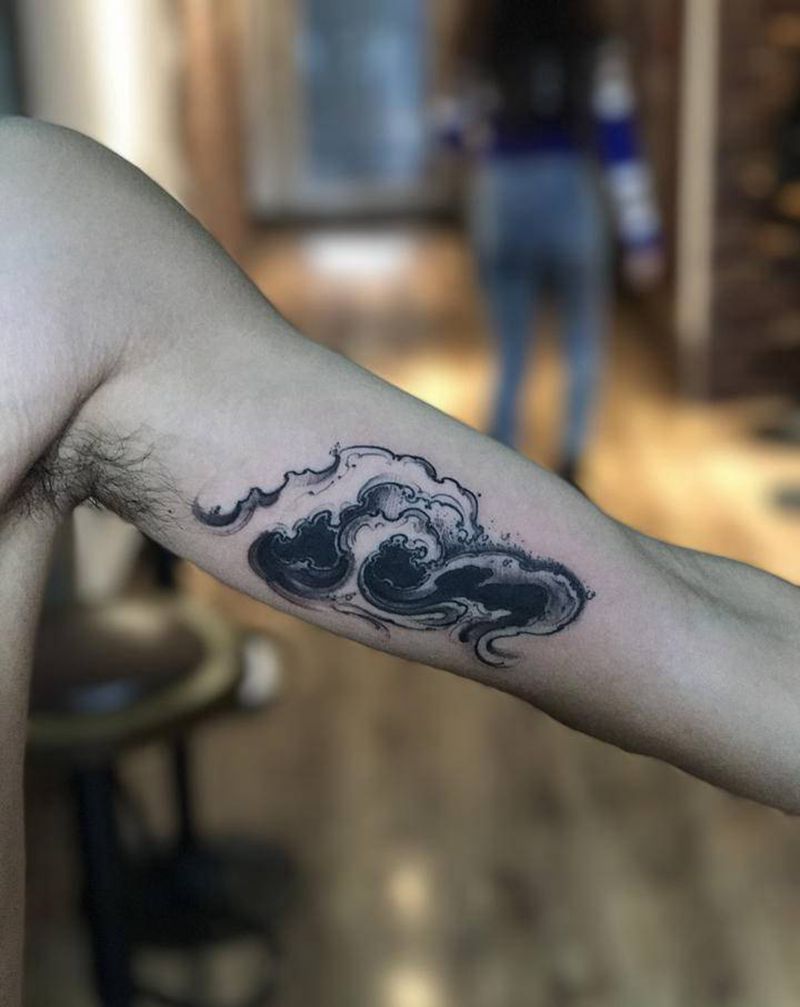 遮盖英文纹身图片_手臂新传统Old School纹身图案