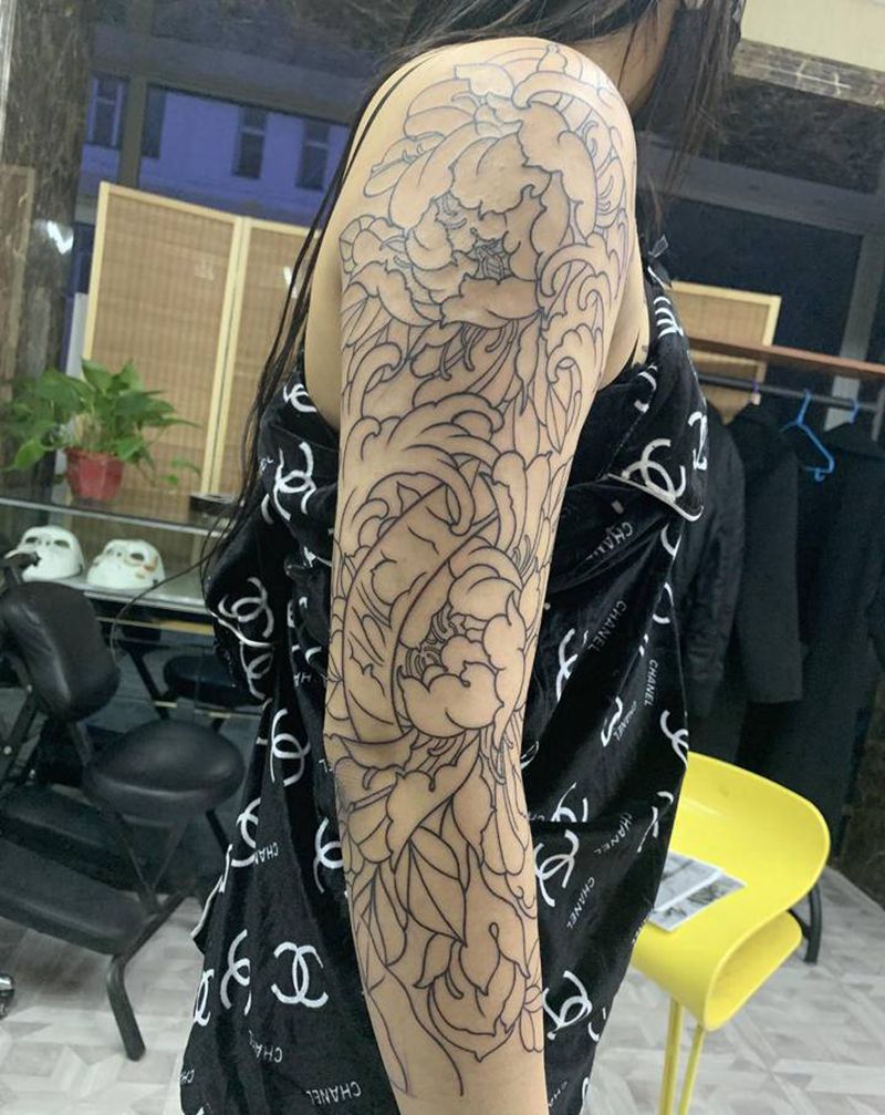 .纹身图片_手臂老传统纹身图案