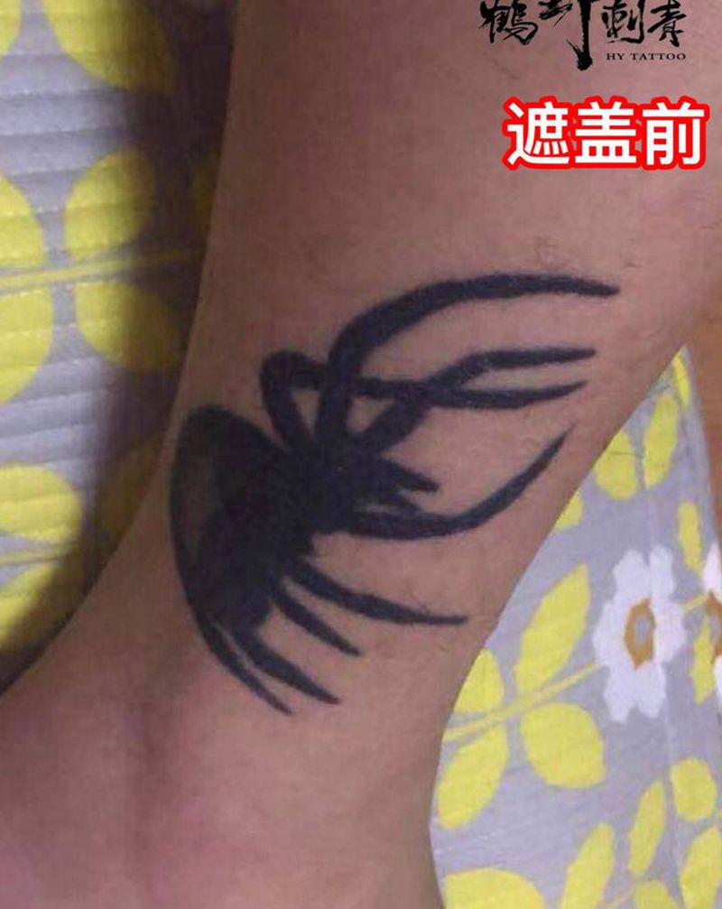 艺妓纹身图片_腿部新传统艺妓纹身图案