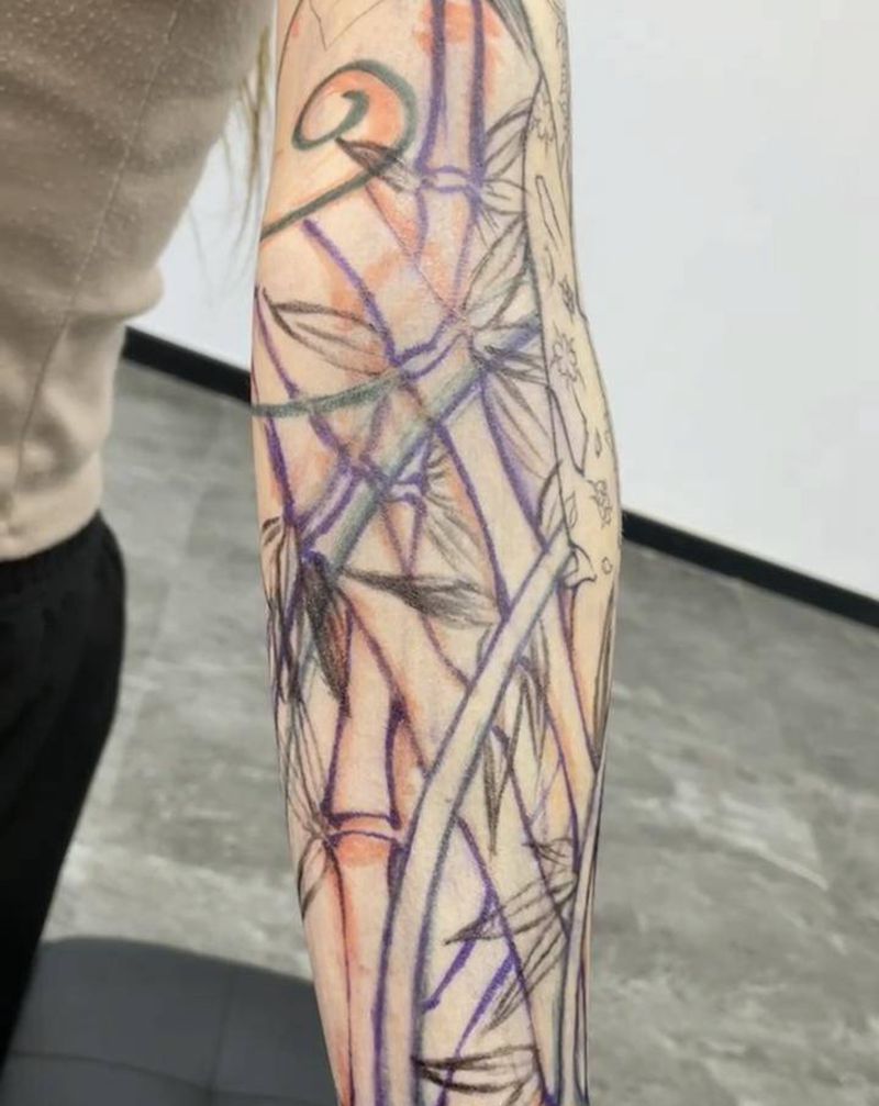 无纹身图片_手臂新传统老传统纹身图案