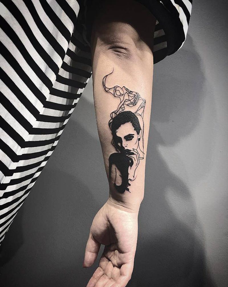 覆盖作品纹身图片_手臂纹身图案