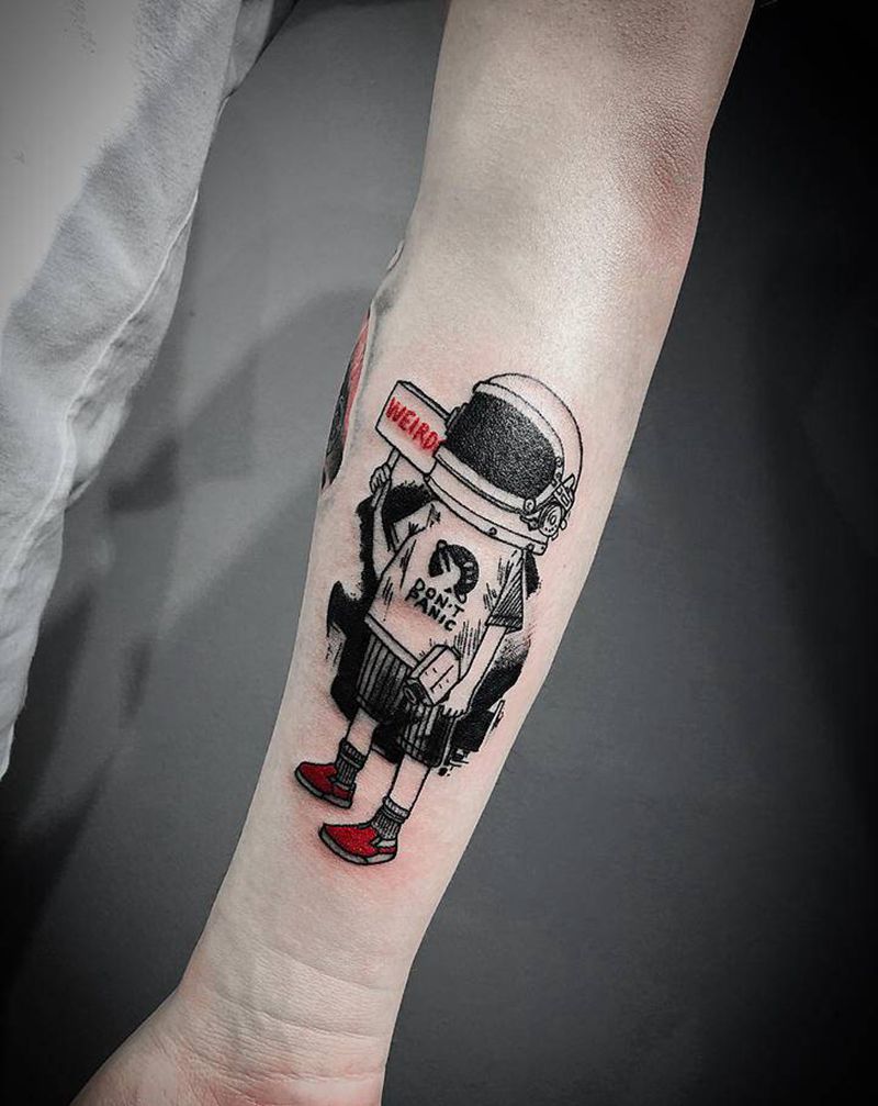 怪胎纹身图片_手臂纹身图案